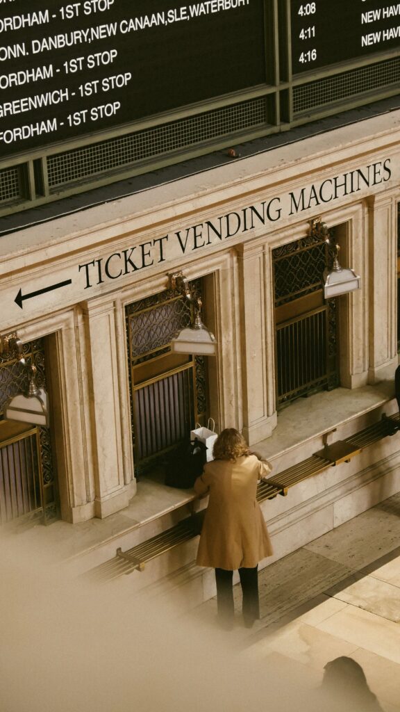 Old-fashioned movie theater ticket booth with vintage signage, recalling the excitement of cinema before online booking.